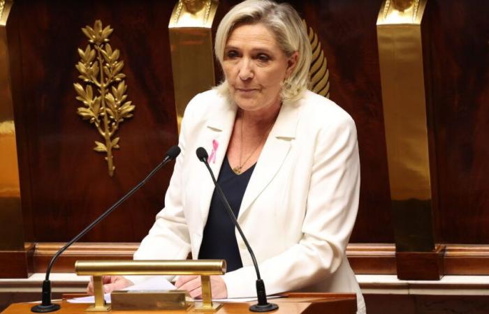 Haushalt: Marine Le Pen fordert die Regierung auf, auf die Deindexierung der Renten zu verzichten, um der Zensur zu entgehen