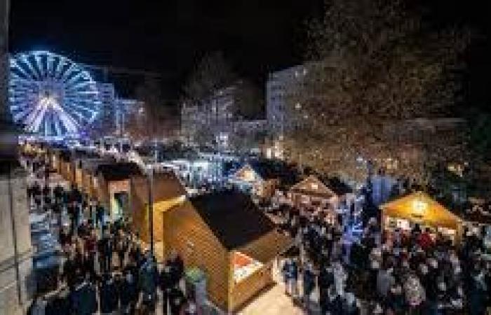 Live vom Weihnachtsmarkt in Valencia.