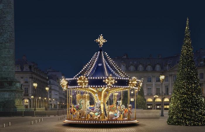 Louis Vuitton installiert sein Karussell Place Vendôme