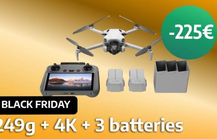 Cyber ​​​​Monday will den Black Friday schlagen und senkt den Preis für den Dji Mini 4 Pro, eine der besten Drohnen