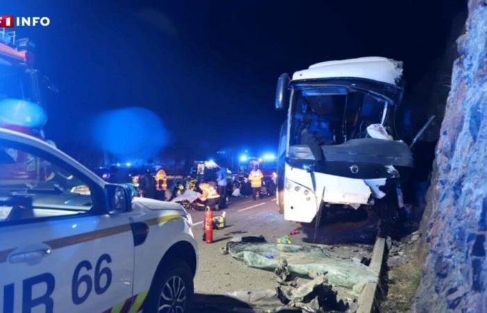 „Sonst würde er ins Leere kippen“, sagt ein ehemaliger Feuerwehrmann, der in Porte-Puymorens hinter dem beschädigten Bus herfuhr