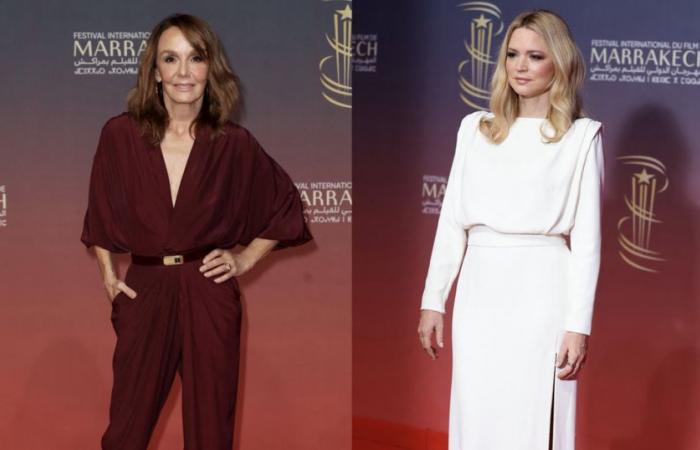 Philippine Leroy-Beaulieu in einem glamourösen Overall, Virginie Efira in einem weißen Etuikleid … die Sterne strahlen Marrakesch aus