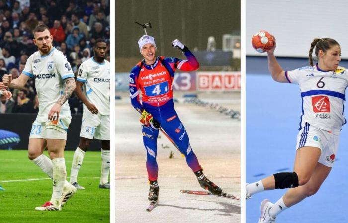 Marseille großer Sieger in der Ligue 1, erfolgreicher Start des französischen Biathlons, die blauen Handballer sorgen für den Hauptsieg… Der sportliche Rückblick des Wochenendes