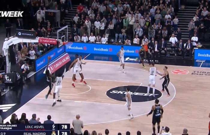 Der Siegkorb von Villeurbanne Paris Lee beim Buzzer gegen Real im Video