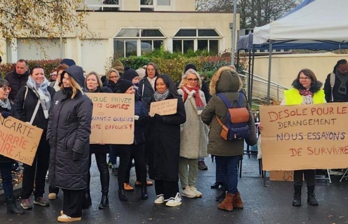 Streik in der Saint-André-Klinik in Vandoeuvre