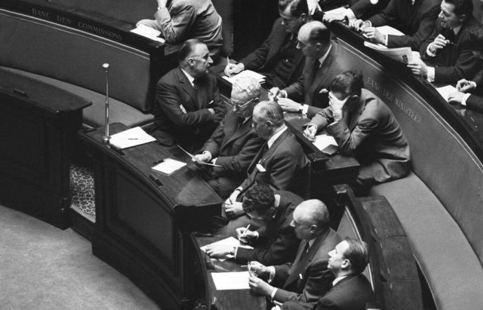 unter der Regierung von Georges Pompidou, dem historischen Präzedenzfall von 1962