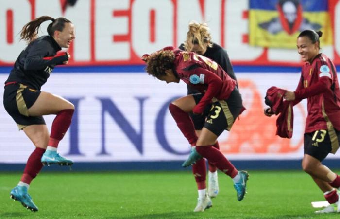 Red Flames tanzen, singen und strahlen nach EM-Qualifikation: „Sehr wichtig für unseren Frauenfußball“