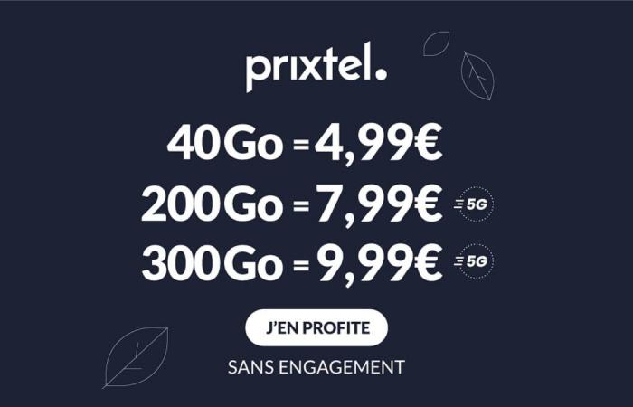 Prixtel verlängert den Black Friday mit seinem günstigen 5G-200-GB-Mobilfunktarif