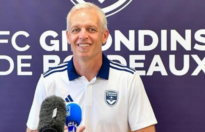 Girondisten. Reaktion von Bruno Irlès nach der Auslosung des Coupe de France