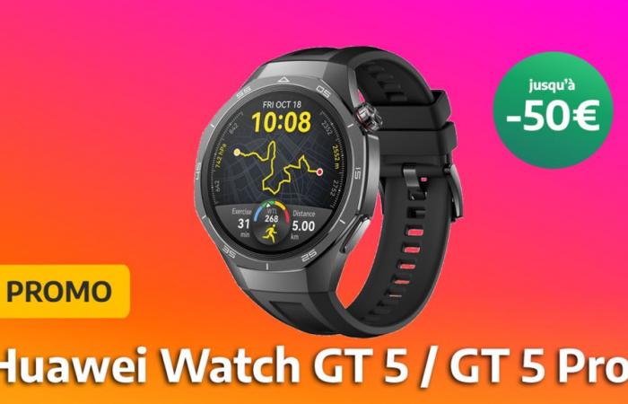 Huawei Watch GT 5 und GT 5 Pro: bis zu 50 € Rabatt auf vernetzte Uhren und mit zwei tollen Bonusgeschenken!