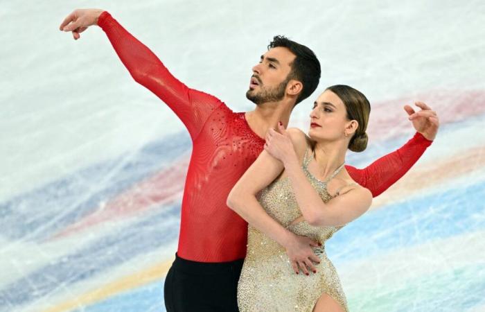 Gabriella Papadakis und Guillaume Cizeron, die Eiskünstler, verabschieden sich