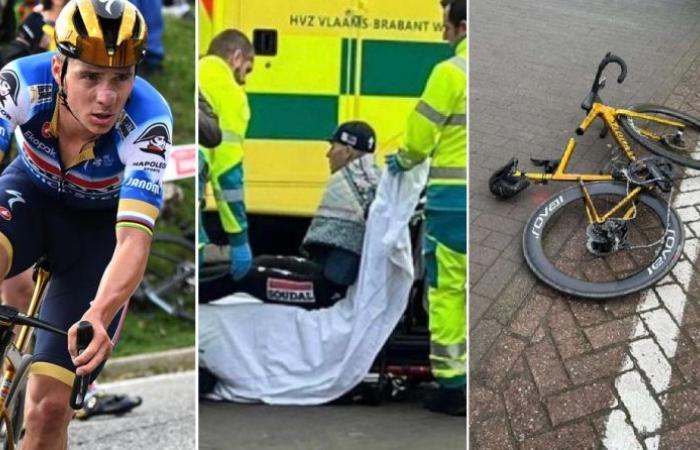 Radfahren. Straße – Remco Evenepoel erleidet nach seinem Unfall mehrere Knochenbrüche