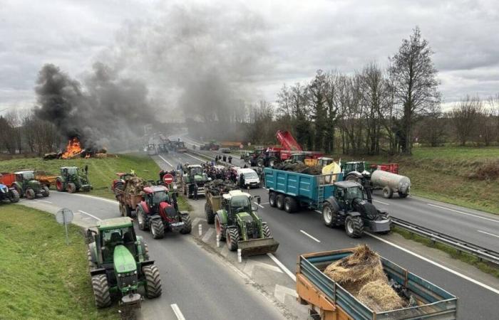 Neue Mobilisierung der Landwirte an diesem Dienstagabend auf der RN12 in Côtes-d’Armor