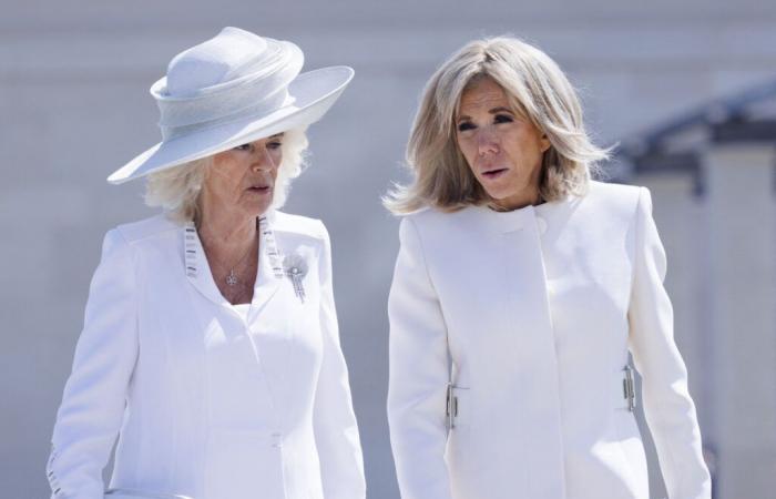 Brigitte Macron stiehlt ein Schlüsselstück aus Kate Middletons Garderobe, um eine genesende Camilla willkommen zu heißen