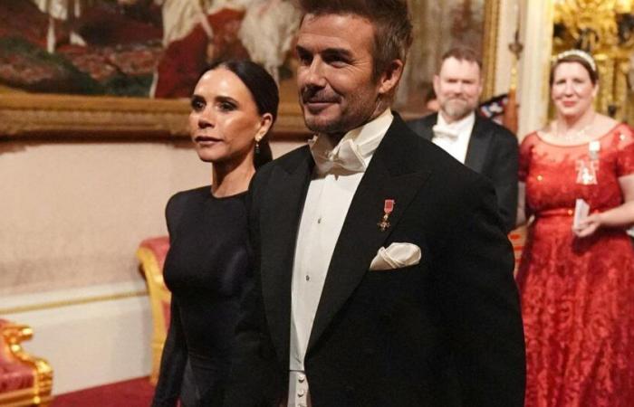 David und Victoria Beckham, das andere „königliche“ Paar beim Staatsbankett Karls III. für den Emir von Katar