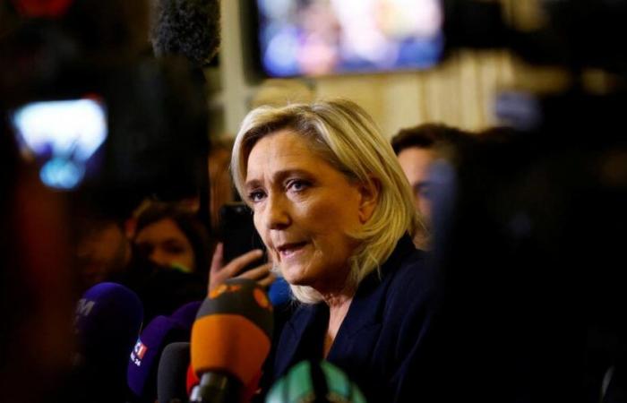 Für Marine Le Pen der Schwindel der Zensur