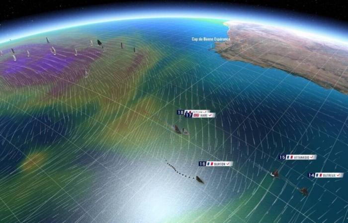 3D-Mapping des 24. Renntages mit der Option von Charlie Dalin