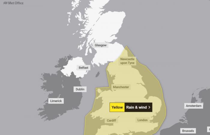 Die Küste von Yorkshire bereitet sich dieses Wochenende auf starken Wind und heftigen Regen vor