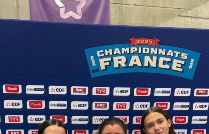 Zwei junge Schwimmer des Clubs Vannes Agglo Natation bei den französischen Meisterschaften an diesem Wochenende