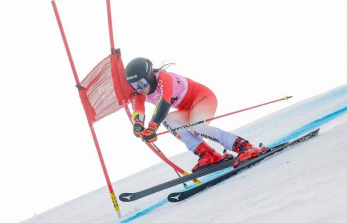 Malorie Blanc auf dem Podium in Copper Mountain