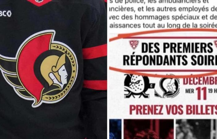 Die Ottawa Senators massakrieren (erneut) Franzosen in einem Beitrag in sozialen Netzwerken