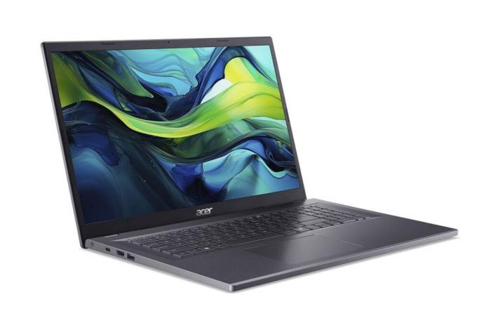 Aktion 939 € Acer Aspire 17 A17-51M-77FQ, vielseitiges Ultrabook 17″ dünn und leicht Silber unter Intel Core 7 150U mit schneller 1 TB SSD und Thunderbolt 4