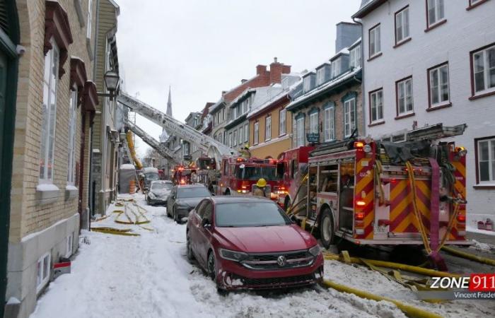 Großbrand in der Altstadt von Quebec