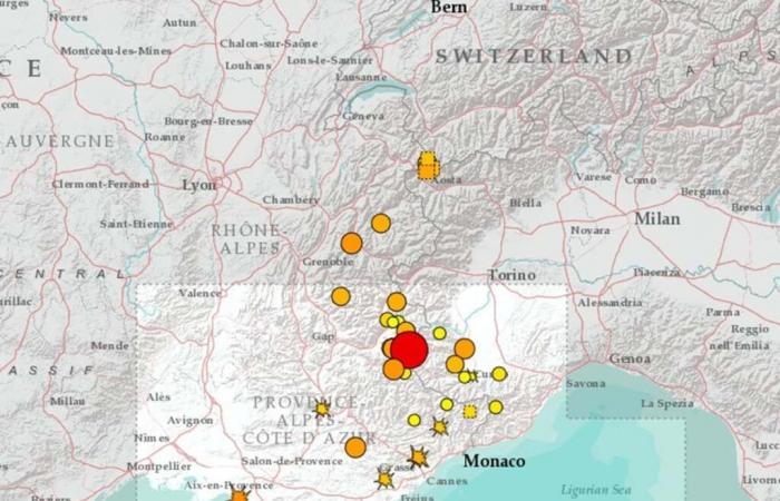 Ein Erdbeben der Stärke 4,2 erschüttert an diesem Montagmorgen die Alpes-de-Haute-Provence und erschüttert sogar Nizza