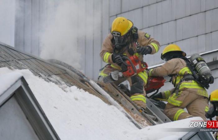 Großbrand in der Altstadt von Quebec