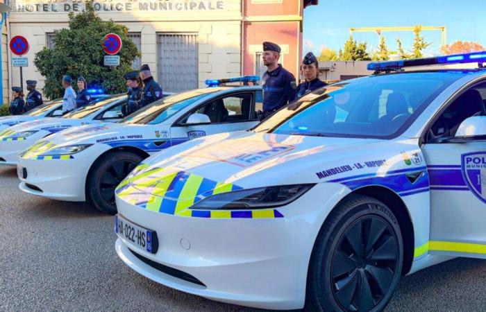 Teslas für die Stadtpolizei von Mandelieu-la-Napoule, eine Premiere in Frankreich