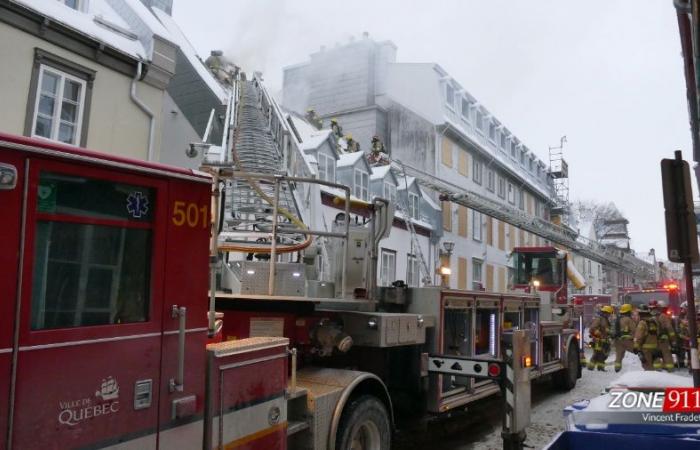 Großbrand in der Altstadt von Quebec