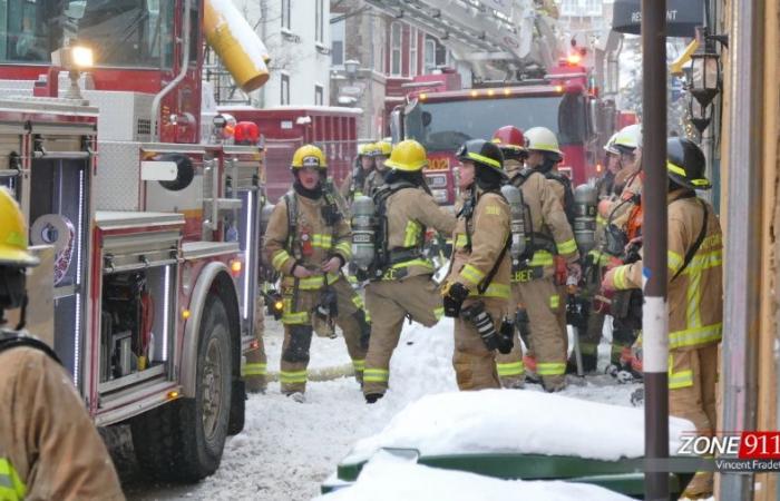 Großbrand in der Altstadt von Quebec