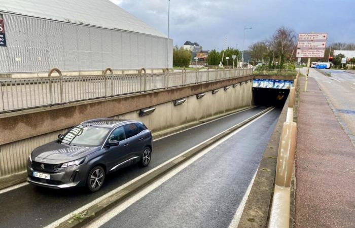 Eine neue Intervention an der Kreuzung Pont de Carreau in Cherbourg-en-Cotentin