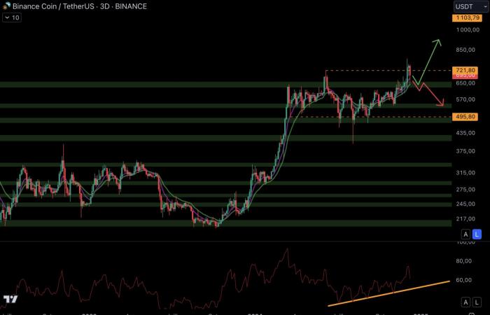 Letzte Korrektur vor der Explosion von Binance BNB und Token-Börsen? Kryptoanalyse