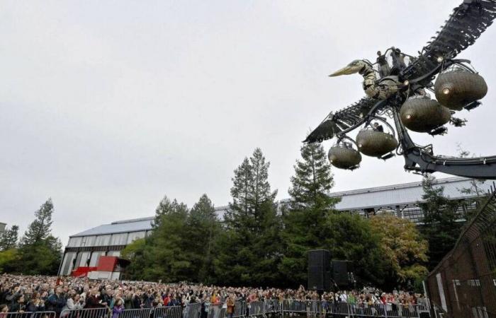 Wird der Graureiher der Firma La Machine eines Tages in Nantes seine Flügel ausbreiten?