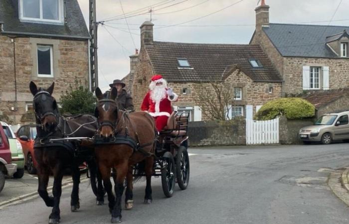 Wegen des Sturms von Darragh verschiebt der Weihnachtsmann seinen Besuch in dieser Stadt im Cotentin