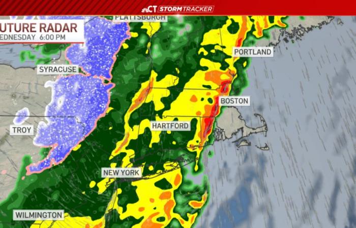 Verfolgung von starkem Regen und starkem Wind mit möglichen Stromausfällen – NBC Connecticut