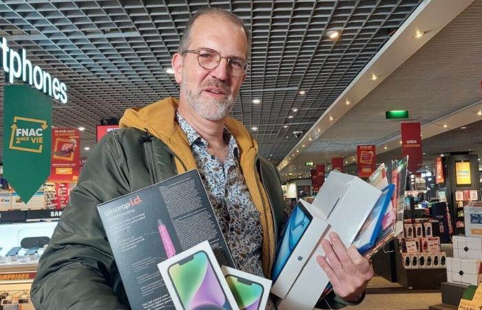 Dieser Einwohner von Le Havre hatte Fnac 70 Sekunden lang ganz für sich allein und gewann Geschenke im Wert von 7.000 Euro