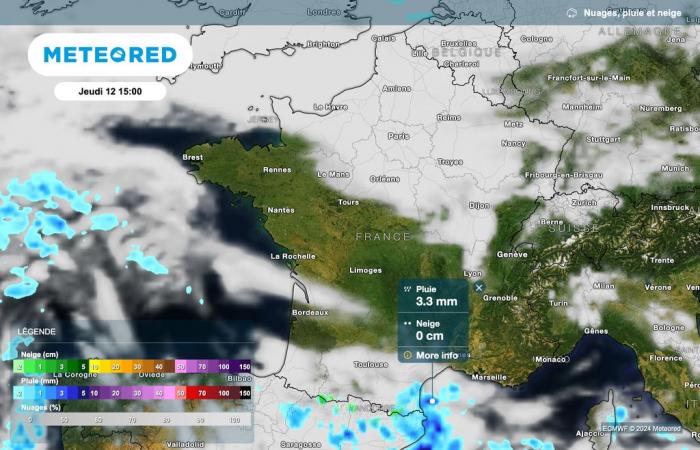 Unsere Karten zeigen die Rückkehr des Regenwetters in bestimmten Regionen Frankreichs! Wo wird es regnen?