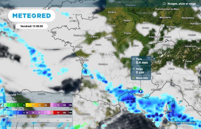 Unsere Karten zeigen die Rückkehr des Regenwetters in bestimmten Regionen Frankreichs! Wo wird es regnen?