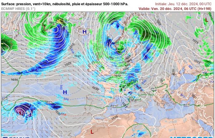 Können wir bereits die Wettertrends für Weihnachten in Frankreich kennen? Ist ein starker Kaltfluss möglich?