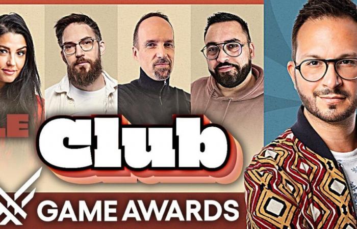 Wir sehen uns heute Abend um 22 Uhr zu einer speziellen Le Club-Show, die den Game Awards gewidmet ist, mit JV, Julien Chièze, Carole Quintaine und Maxildan