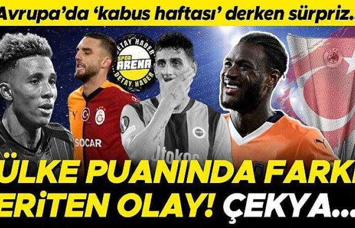 Fenerbahçe und Beşiktaş verloren, Galatasaray unentschieden, der einzige Sieg kam von Başakşehir! Überraschung beim Länderergebnis inmitten einer „Albtraumwoche“ in Europa | Tschechien… – Sport