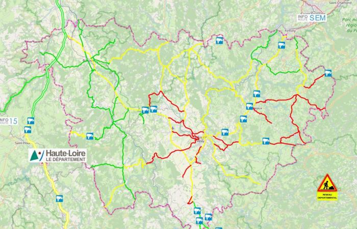 Verbot für schwere Nutzfahrzeuge auf der RN102 und der RN88 von Coubladour bis Pradelles