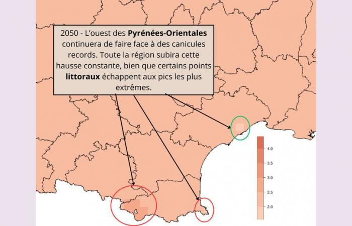 KARTE. Niederschlag, Temperaturen, Jahreszeiten … so wird das Klima in der Region Okzitanien in den 2030er, 2050er und 2100er Jahren aussehen