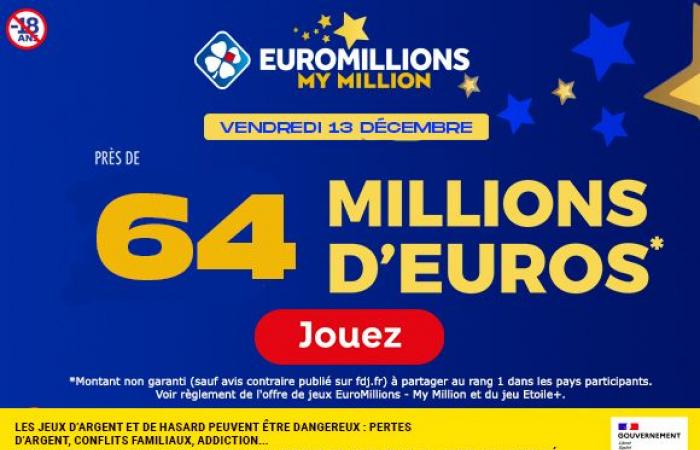 EuroMillions Freitag, 13. Dezember 2024: 63 Millionen Euro zu gewinnen! – FDJ