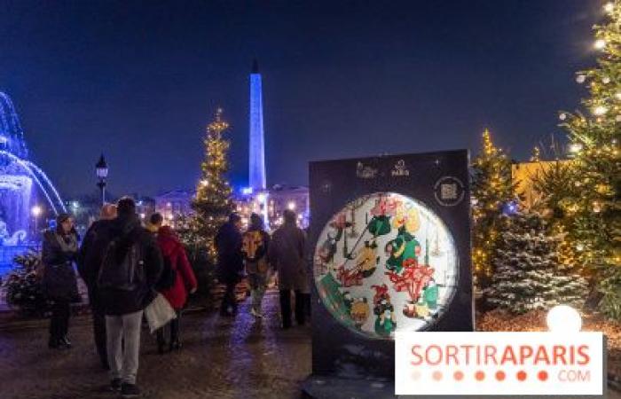 Der Weihnachtsmarkt am Place de la Concorde, der magische Markt gegenüber den Champs-Élysées in Paris