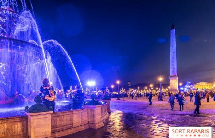 Der Weihnachtsmarkt am Place de la Concorde, der magische Markt gegenüber den Champs-Élysées in Paris