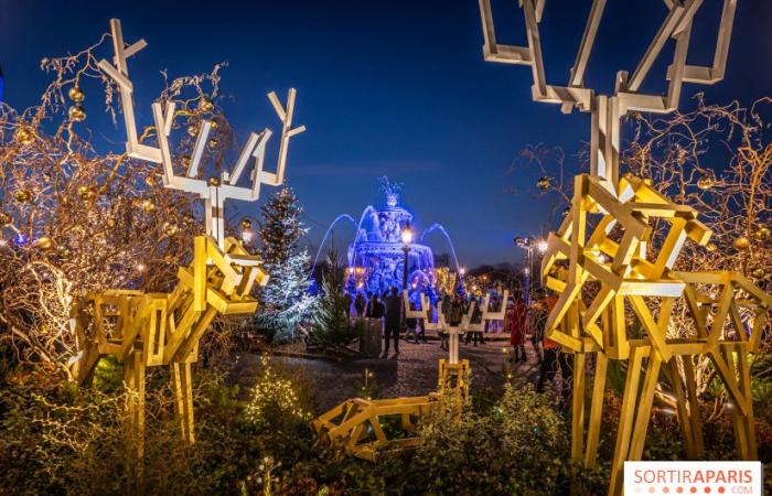 Der Weihnachtsmarkt am Place de la Concorde, der magische Markt gegenüber den Champs-Élysées in Paris