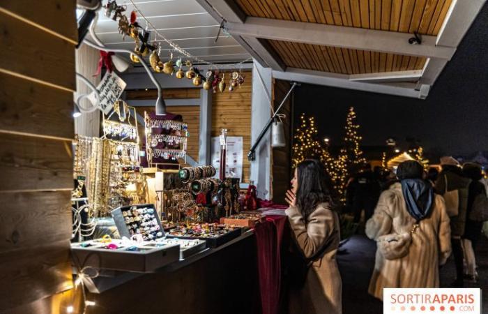 Der Weihnachtsmarkt am Place de la Concorde, der magische Markt gegenüber den Champs-Élysées in Paris